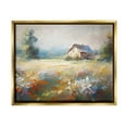thumbnail image 1 of Stupell Industries Floral Countryside Abstraction Landscape Painting Gold Floater Framed Canvas Art Print Wall Art, 21 x 17, 1 of 2