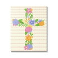 thumbnail image 1 of Stupell Industries Floral Cross Religious Symbol Botanical & Floral Painting Gallery Wrapped Canvas Print Wall Art, 1 of 5
