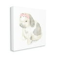 thumbnail image 1 of Stupell Industries Floral Crown Baby Bunny Soft Animal Illustration Canvas Wall Art, 36 x 36, Design by Daphne Polselli, 1 of 1