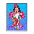 thumbnail image 1 of Stupell Industries Floral Daisy Pattern Camilla Sitting Vivid Pink Clothing , 16 x 20, Design by Lynnda Rakos, 1 of 5