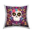 thumbnail image 1 of Stupell Industries Floral Day Of Dead Botanicals Printed Throw Pillow Design by ND Art, 1 of 6