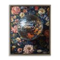 thumbnail image 1 of Stupell Industries Floral Disco Ball Reflection Brown Framed Floater Canvas Wall Art, design by LSR Design Studio, 1 of 10