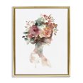 thumbnail image 1 of Stupell Industries Modern Floral Dreamscape Silhouette Gold Floating Frame Canvas Art, 17 x 21, by Svetlana Aleynikova, 1 of 8