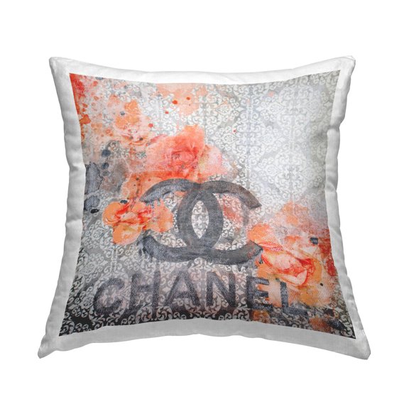 Stupell Industries Floral Fashion Damask Pattern Printed Throw Pillow Design by Irena Orlov