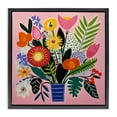 thumbnail image 1 of Stupell Industries Eclectic Floral Flourish Summer Bouquet Black Floating Frame Canvas Art, 25 x 25, by Lazar Studio, 1 of 8
