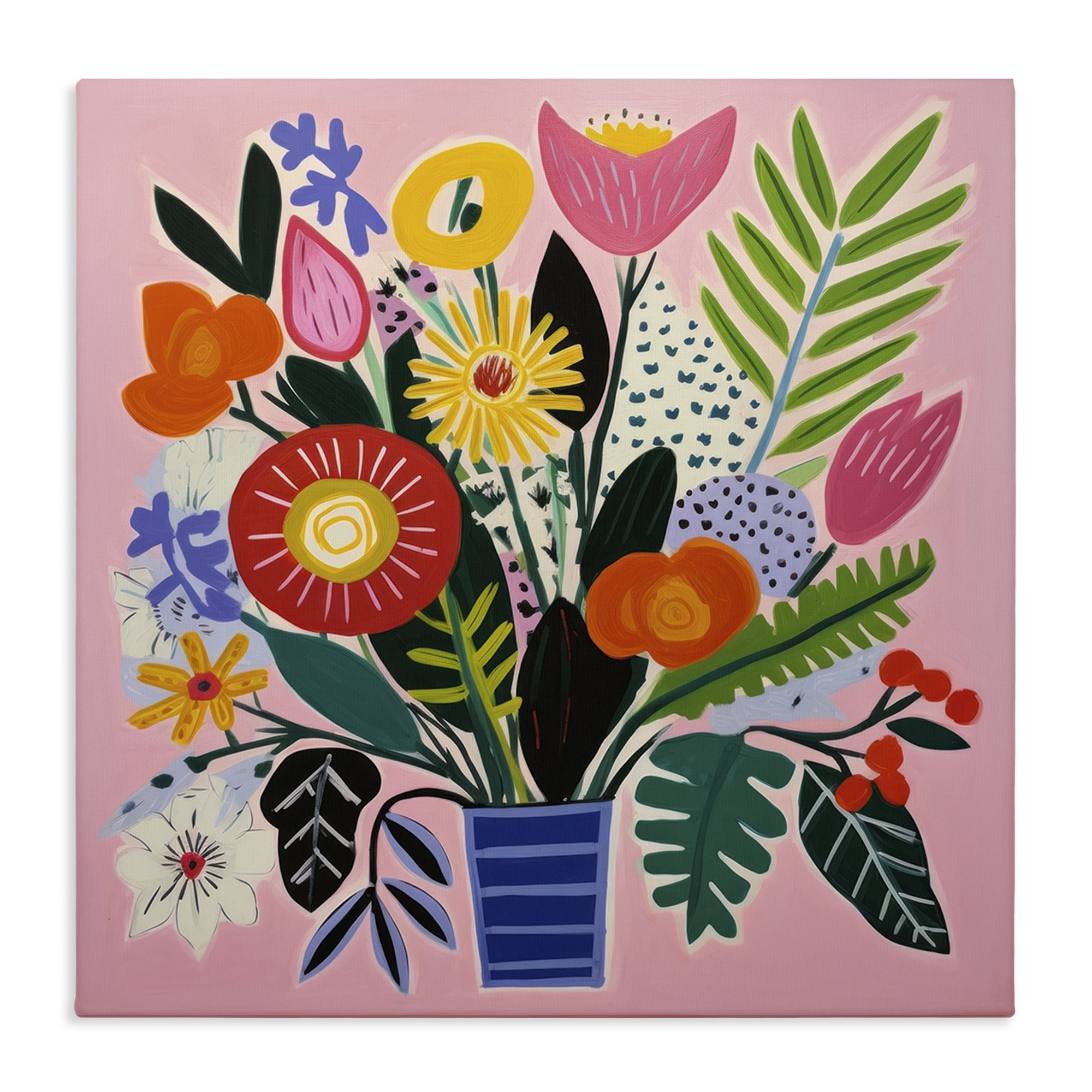 Stupell Industries Floral Flourish Summer Bouquet Canvas Wall Art, design by Lazar Studio