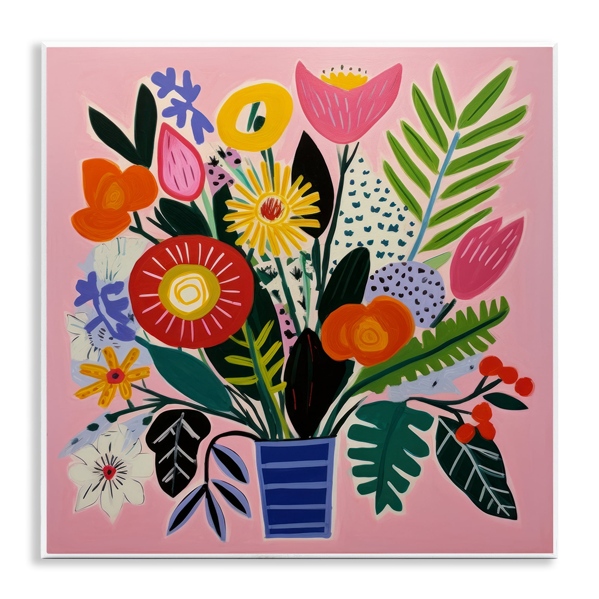 Stupell Industries Floral Flourish Summer Bouquet Wall Plaque Art, design by Lazar Studio