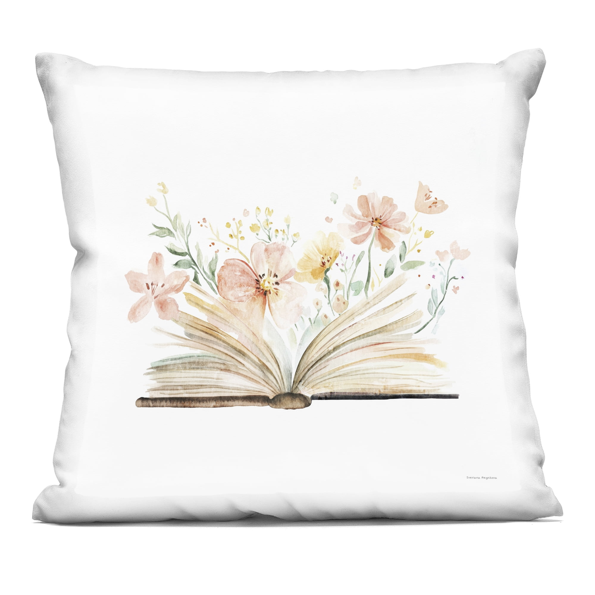 Stupell Industries Floral Flourishing Words Decorative Printed Throw Pillow, design by Svetlana Aleynikova