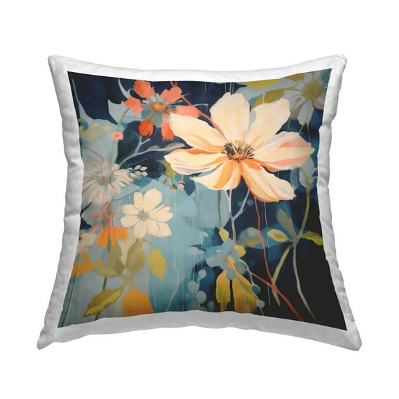 Stupell Industries Floral Flux Collage Decorative Printed Throw Pillow Design by Lazar Studio