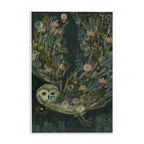 Stupell Industries Floral Folk Barn Owl Animals Painting Unframed Art Print Wall Art, 10 x 15