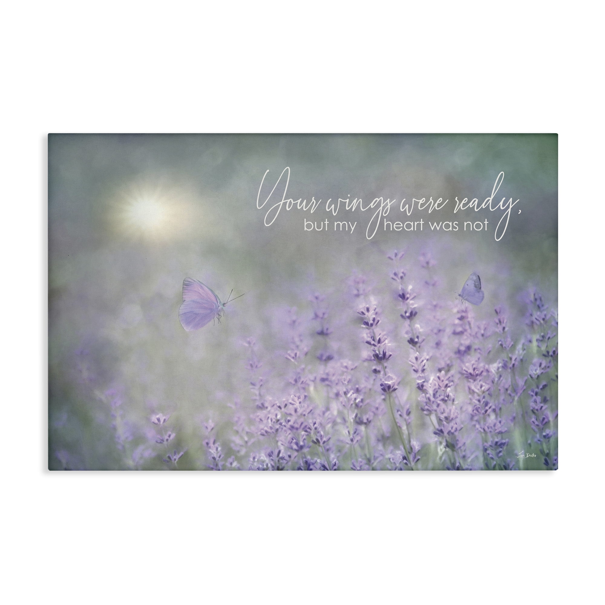 Stupell Industries Floral Grief Quote Plants & Flowers Painting Wrapped Canvas Art Print Wall Art, 24 x 16