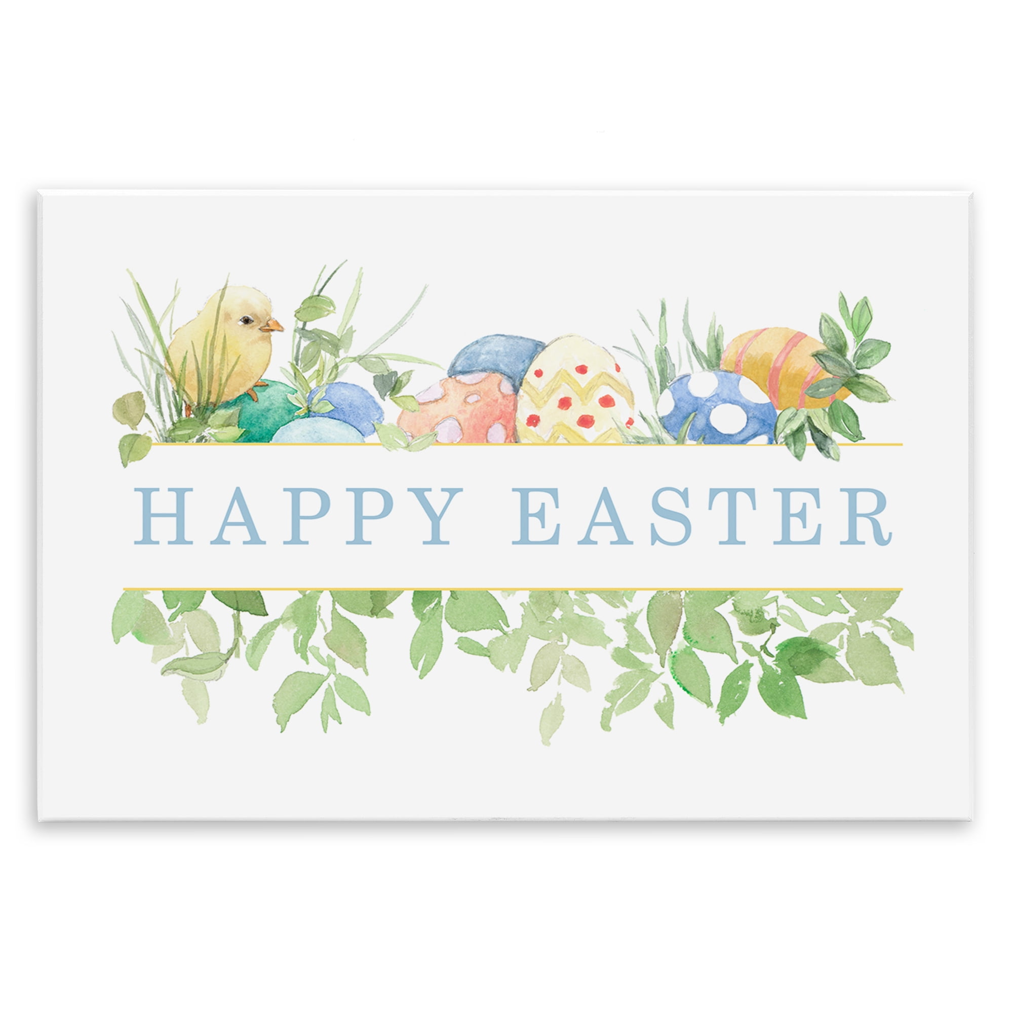 Stupell Industries Floral Happy Easter Holiday Painting Unframed Art Print Wall Art, 15 x 10