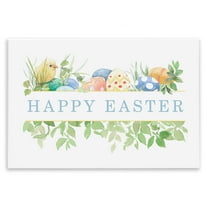 Stupell Industries Floral Happy Easter Holiday Painting Unframed Art Print Wall Art, 15 x 10