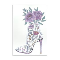 Stupell Industries Floral Heel Bouquet Botanical & Floral Painting Unframed Art Print Wall Art, 10 x 15