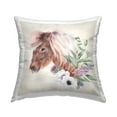 thumbnail image 1 of Stupell Industries Floral Horse Country Botanicals Printed Throw Pillow Design by Lux + Me Designs, 1 of 6