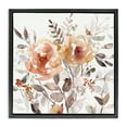 thumbnail image 1 of Stupell Industries Floral Impressions on White Plants & Flowers Painting Black Floater Framed Canvas Art Print Wall Art, 18 x 18, 1 of 10