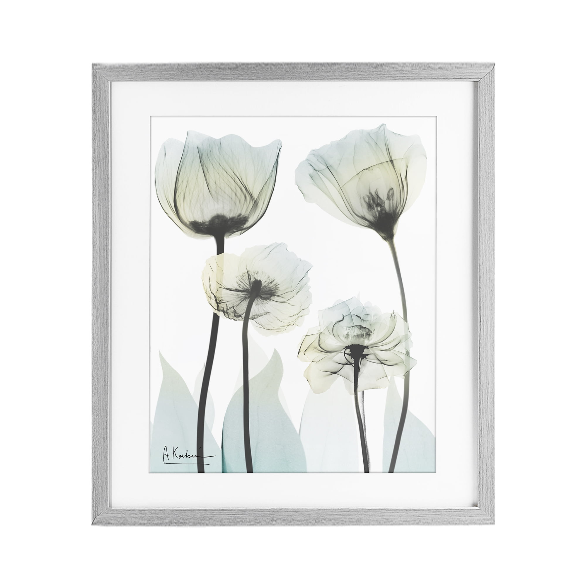 Stupell Industries Floral Luxury Of Creation Gray Framed Print Under Glass, design by Albert Koetsier