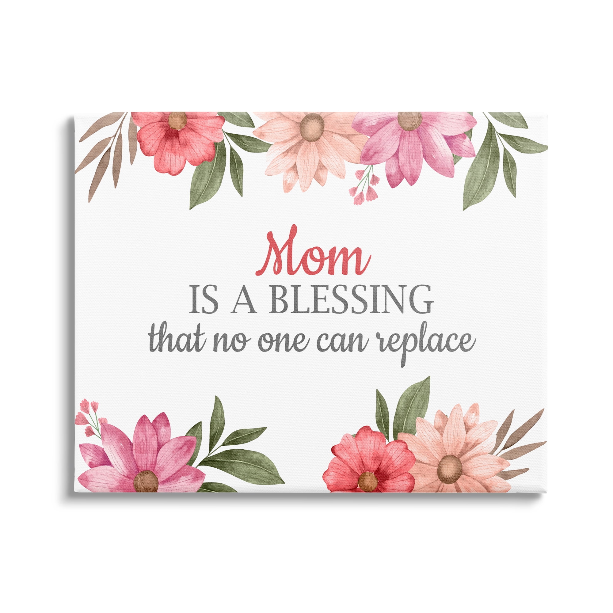 Stupell Industries Floral Mom Appreciation Botanical & Floral Painting Gallery Wrapped Canvas Print Wall Art, 40 x 30