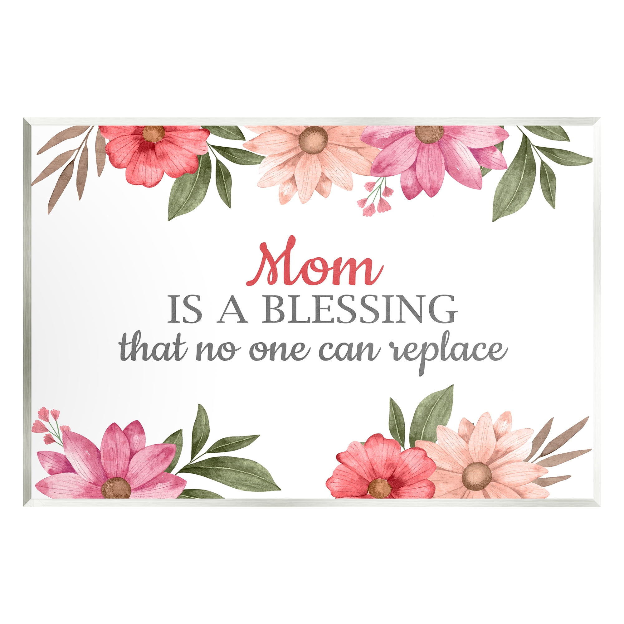 Stupell Industries Floral Mom Appreciation Botanical & Floral Painting Unframed Art Print Wall Art, 19 x 13