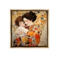 thumbnail image 1 of Stupell Industries Floral Mother & Baby Abstract Painting Brown Floater Framed Canvas Art Print Wall Art, 25 x 25, 1 of 10