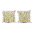 thumbnail image 1 of Stupell Industries Floral Palau Tiles 2 Piece Outdoor Printed Pillow Set design by June Erica Vess, 18 x 7 x 18, 1 of 6