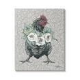 thumbnail image 1 of Stupell Industries Floral Patterned Hen Animals & Insects Painting Gallery Wrapped Canvas Art Print Wall Art, 24 x 30, 1 of 8