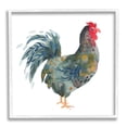 thumbnail image 1 of Stupell Industries Floral Patterned Rooster Animals & Insects Painting White Framed Art Print Wall Art, 12 x 12, 1 of 9
