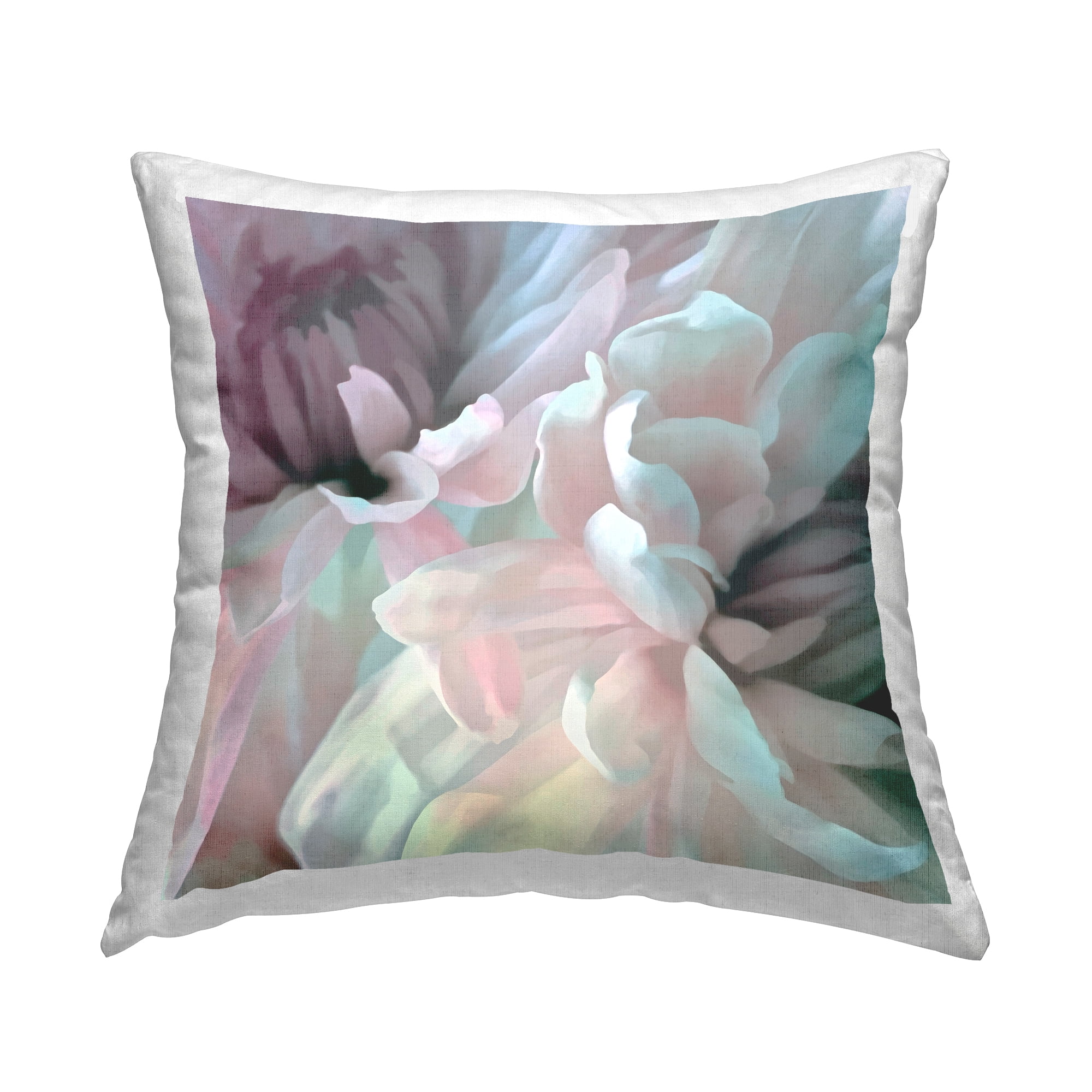 Stupell Industries Floral Petal Study Blush Tone Flowers Glam Pink,18 x 7 x 18 Decorative Pillows