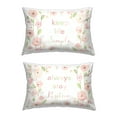 thumbnail image 1 of Stupell Industries Floral Positivity Statements Decorative Printed Throw Pillow Design by Carol Robinson., 1 of 6