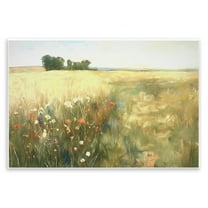 Stupell Industries Floral Prairie Meadow Landscape & Nature Painting Unframed Art Print Wall Art, 15 x 10