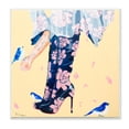 thumbnail image 1 of Stupell Industries Floral Print Boot Heals Hand Holding Bird Wall Plaque, 12 x 12, Design by Pamela K. Beer, 1 of 6