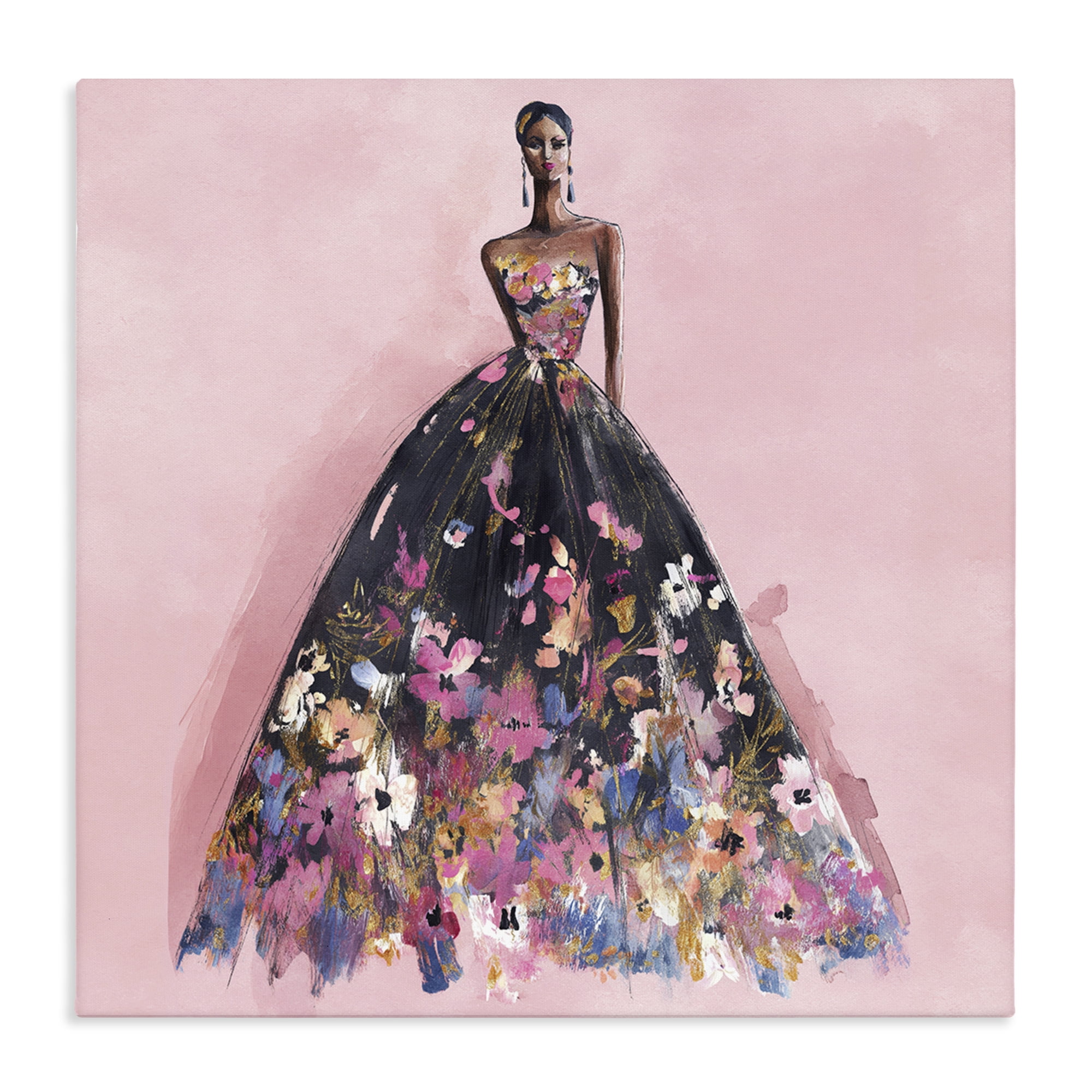 Stupell Industries Floral Reverie Gown Canvas Wall Art, design by Svetlana Aleynikova