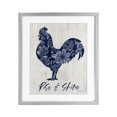 thumbnail image 1 of Stupell Industries Floral Rise &Shine Rooster Gray Framed Print Under Glass design by Annie LaPoint, 21 x 17, 1 of 10