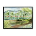 thumbnail image 1 of Stupell Industries Floral Road Bridge over Countryside Creek Black Framed, 11 x 14, Design by Melissa Hyatt LLC, 1 of 7