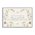 thumbnail image 1 of Stupell Industries Eclectic Floral Self Love Inspirational Gray Framed Giclee Art, 24 x 16, by Kim Allen, 1 of 8