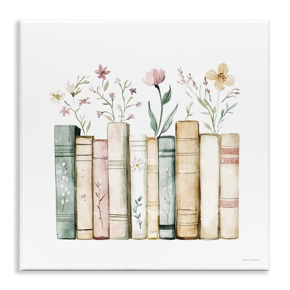 Stupell Industries Floral Stories Library Wall Plaque Art, design by Svetlana Aleynikova