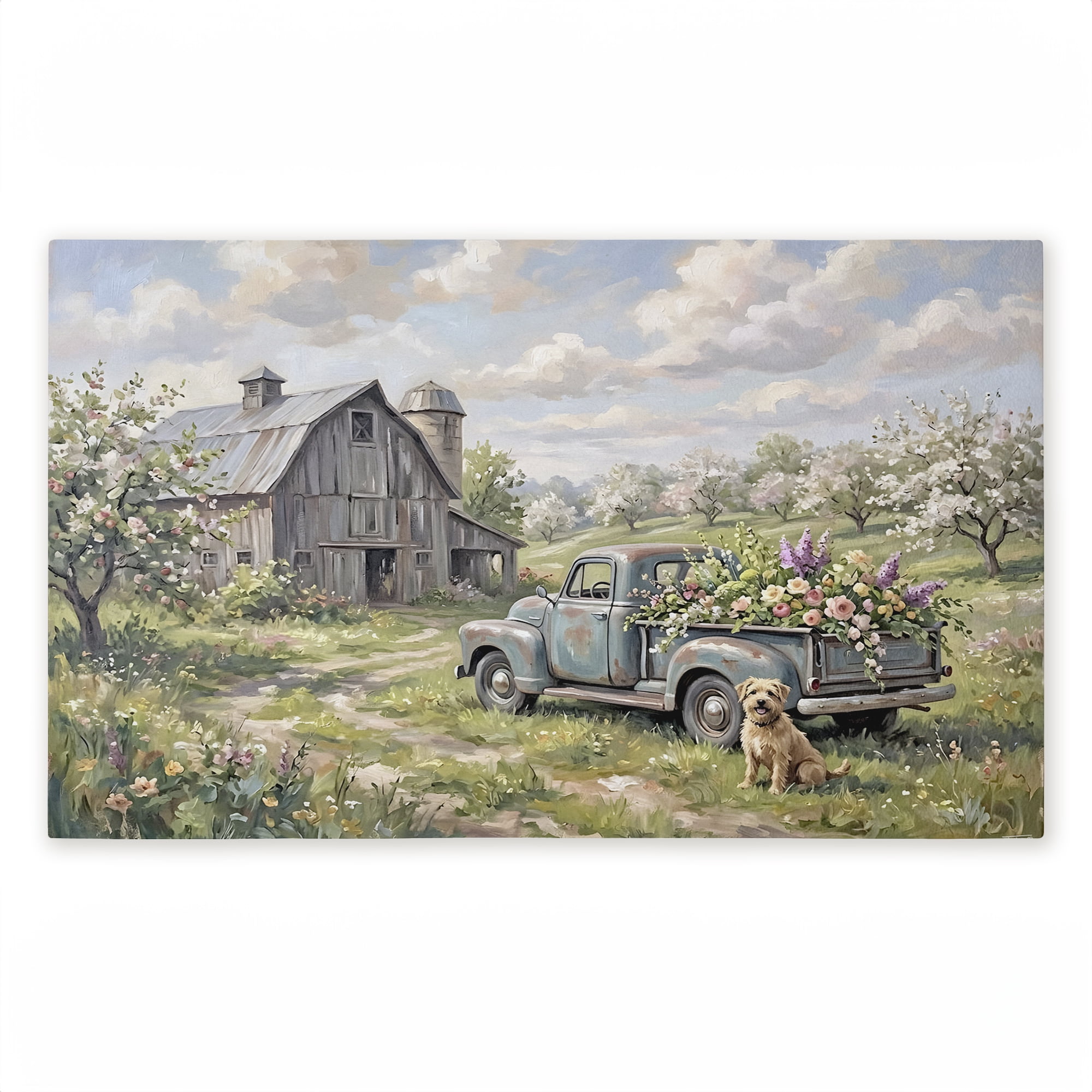 Stupell Industries Floral Tailgate at Barn Printed Outdoor Door Floor Mat, design by Tabz Jones
