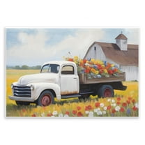 Stupell Industries Floral Truck Delivery Plants & Flowers Painting Unframed Art Print Wall Art, 15 x 10