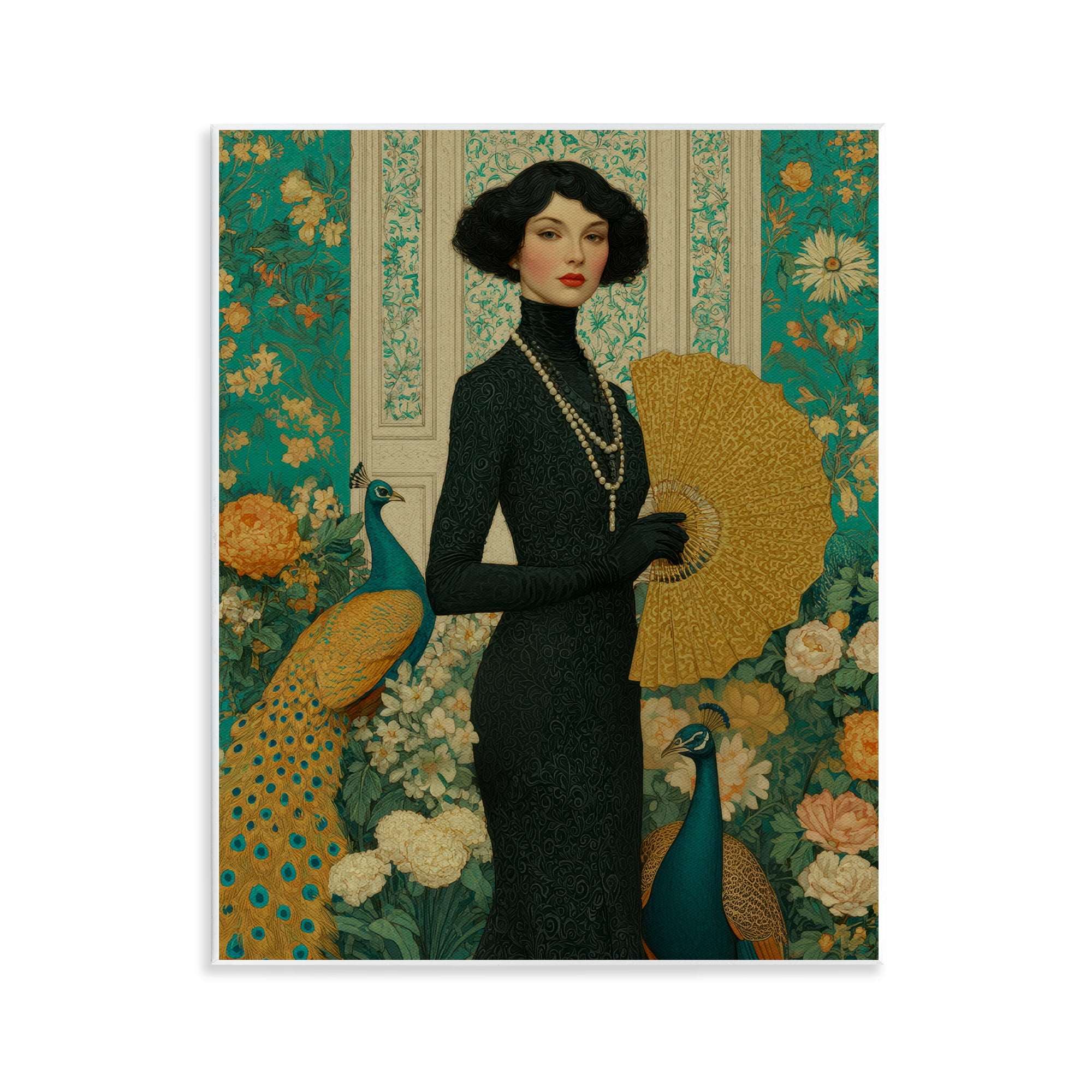 Stupell Industries Floral Velvet Reign Wall Plaque Art, design by A Barefoot Stylist