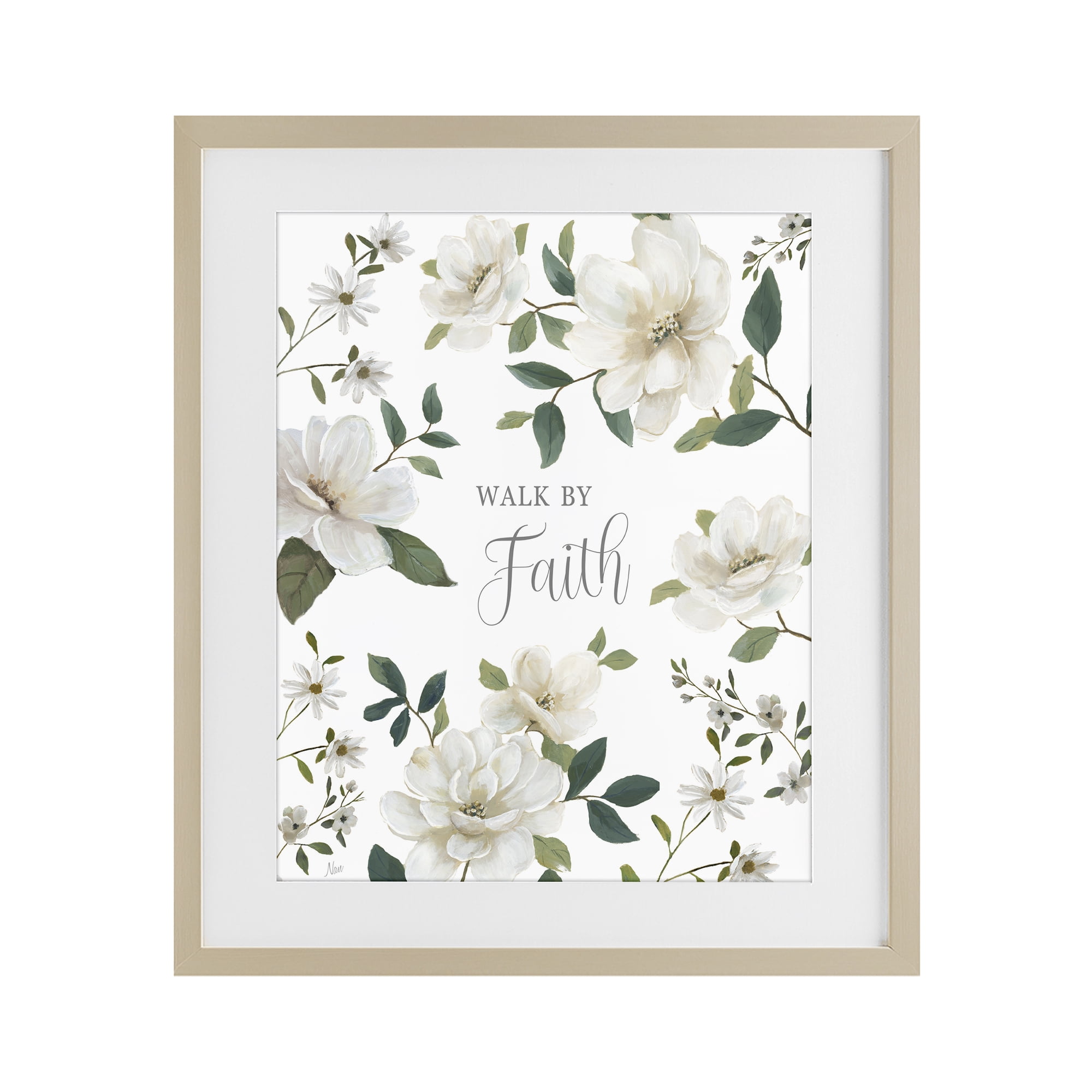 Stupell Industries Floral Walk By Faith Birch Framed Print Under Glass, design by Nan