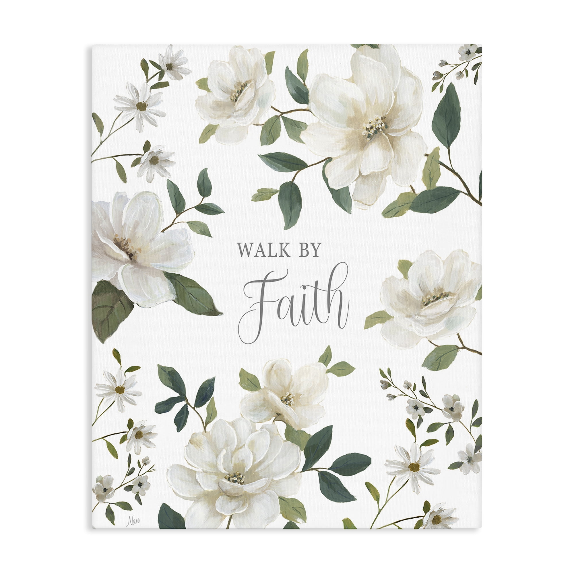 Stupell Industries Floral Walk By Faith Canvas Wall Art, design by Nan