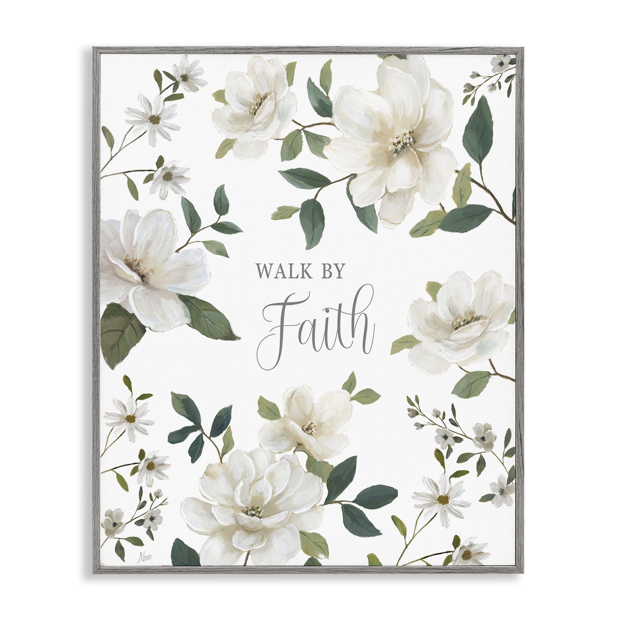 Stupell Industries Floral Walk By Faith Gray Framed Giclee Art, design by Nan