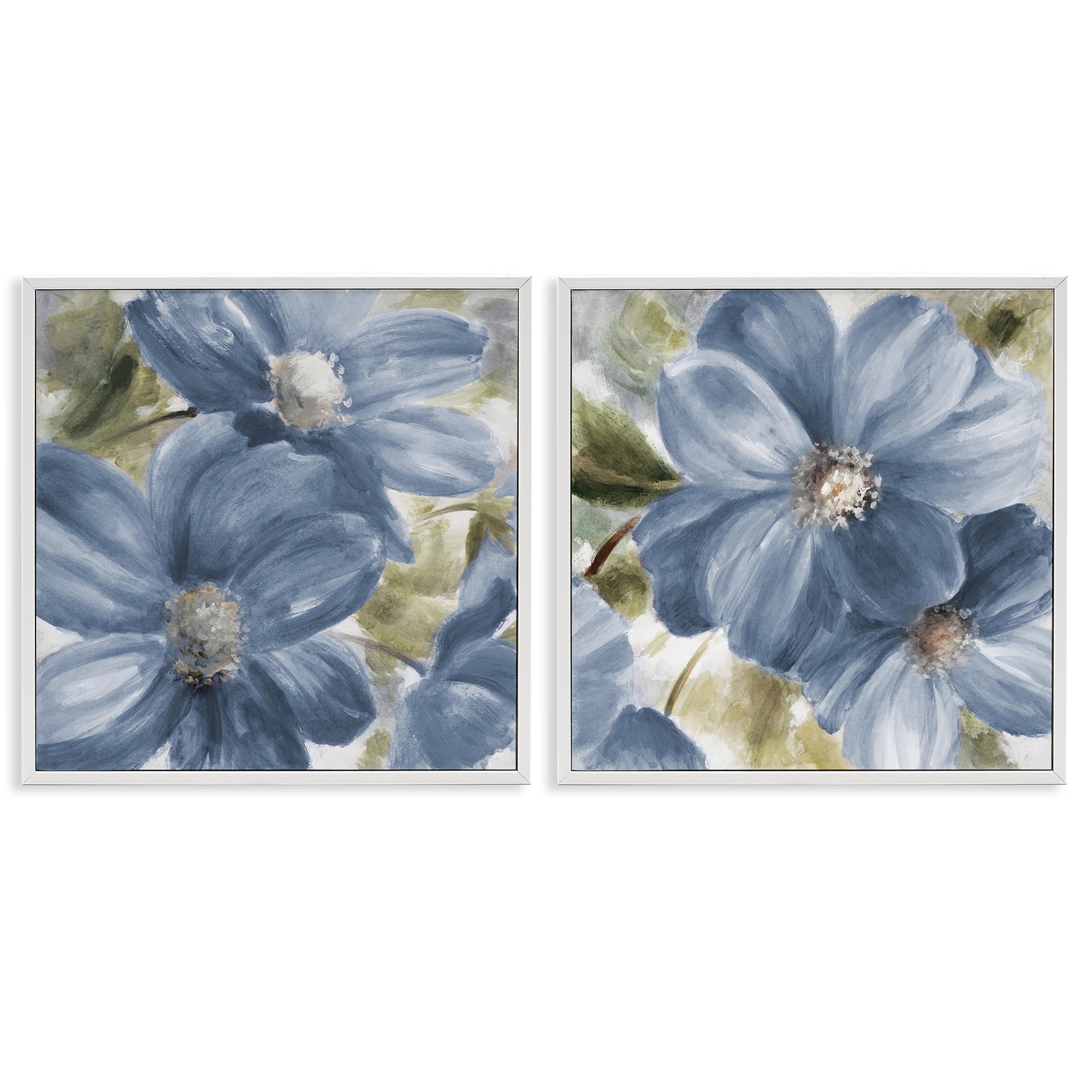 Stupell Industries Floral Walk in Beauty 2 Piece White Framed Giclee Art Set, design by Lanie Loreth