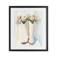 thumbnail image 1 of Stupell Industries Contemporary Floral White Cowgirl Boots Black Framed Print Under Glass, 13 x 16, by The Prints Vibe, 1 of 8
