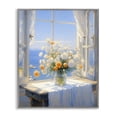 thumbnail image 1 of Stupell Industries Coastal Floral Window View of Sea Gray Framed Giclee Art, 24 x 30, by Creative Studio, 1 of 8