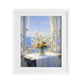 thumbnail image 1 of Stupell Industries Coastal Floral Window View of Sea White Framed Print Under Glass, 17 x 21, by Creative Studio, 1 of 8