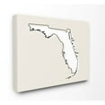 thumbnail image 1 of Stupell Industries Florida Home State Map Neutral Print Design Canvas Wall Art by Daphne Polselli, 1 of 6