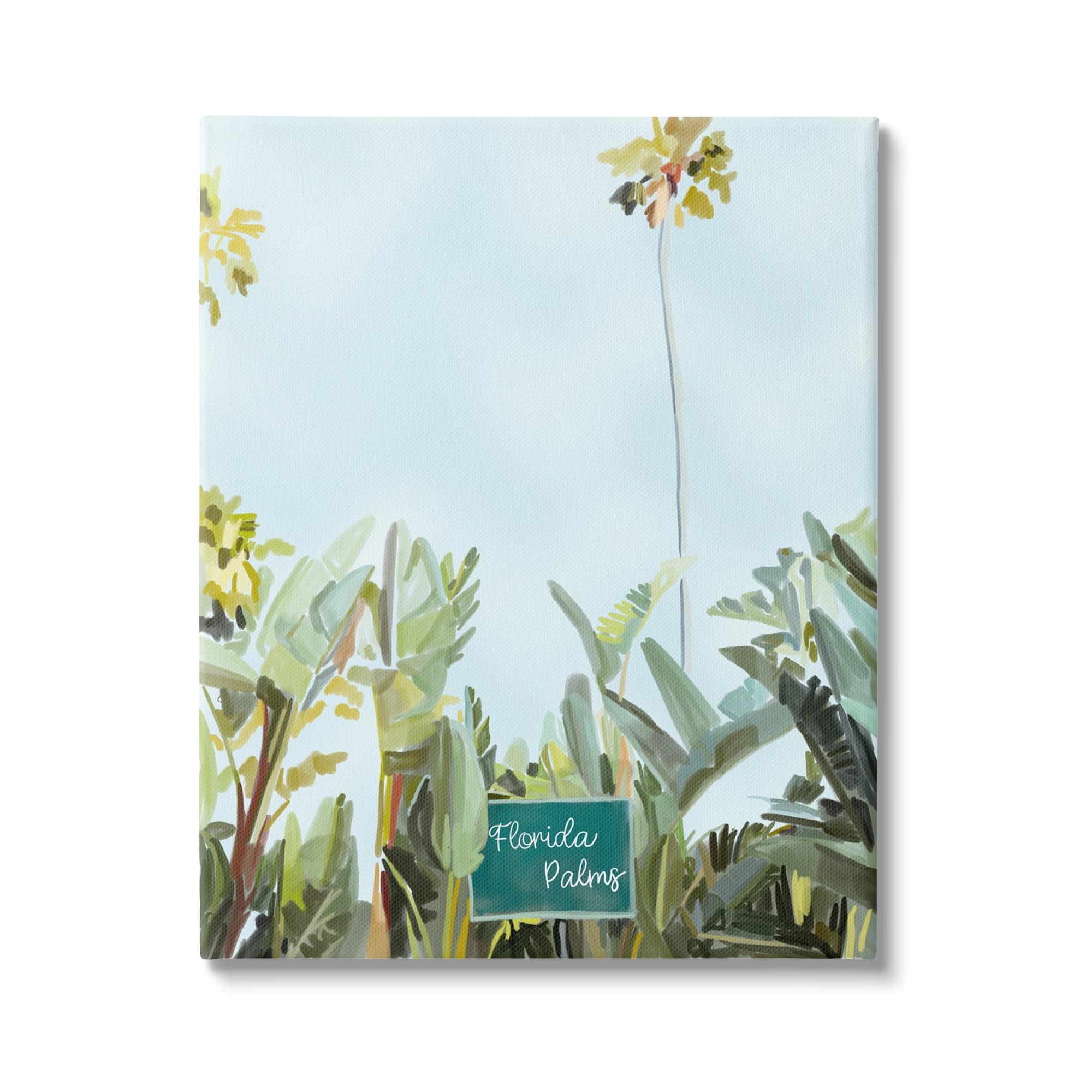 Stupell Industries Florida Palms Botanicals Botanical & Floral Painting Gallery Wrapped Canvas Print Wall Art, 36 x 48