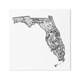 thumbnail image 1 of Stupell Industries Florida State Typography Cities Graphic Art Gallery Wrapped Canvas Print Wall Art, Design by The Saturday Evening Post, 1 of 7