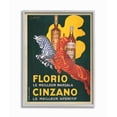 thumbnail image 1 of Stupell Industries Florio Cinzano Vintage Poster Drink Design Graphic Art Gray Framed Art Print Wall Art, 16x20, by Marcello Dudovich, 1 of 6